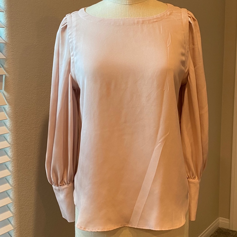 Ann Taylor Boatneck Blouse - Size M PINK